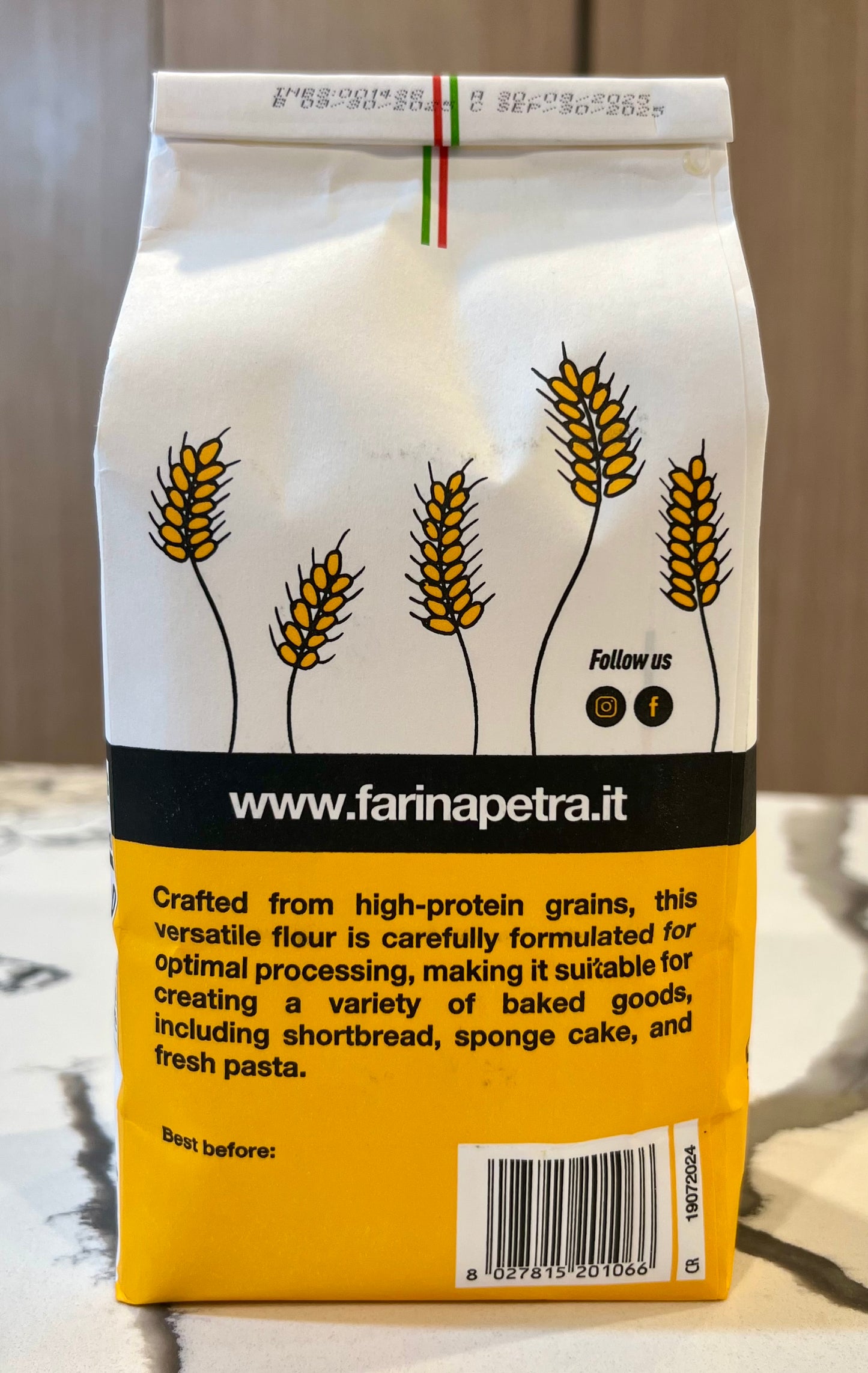 Petra "Chef" flour for bread, cookies, pasta - 1kg