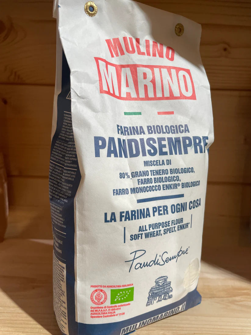 Mulino Marino PandiSempre Organic Stone-Ground Flour – Wheat, Spelt & Enkir (1kg/2.2lbs)