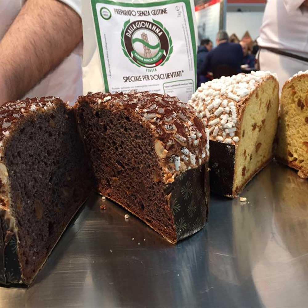 Dallagiovanna Gluten-Free Grandi Lievitati & Pastries Mix (1kg/2.2lbs)