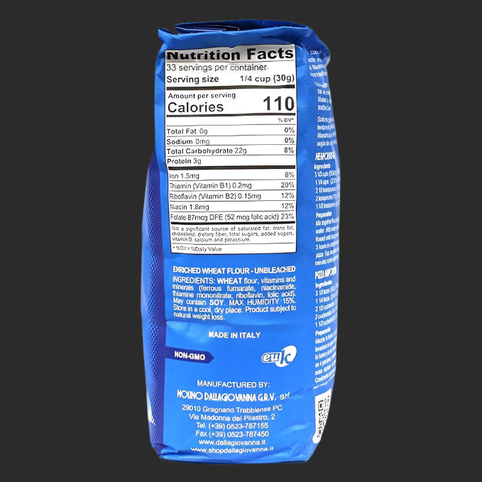 Dallagiovanna La Napoletana Tipo 00 Pizza flour (11 lbs - 5kg)