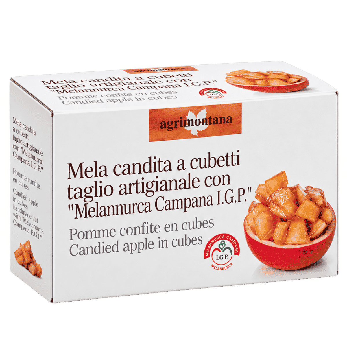 Agrimontana Candied Melannurca Campana PGI Apple Cubes (200g / 7.05 oz)
