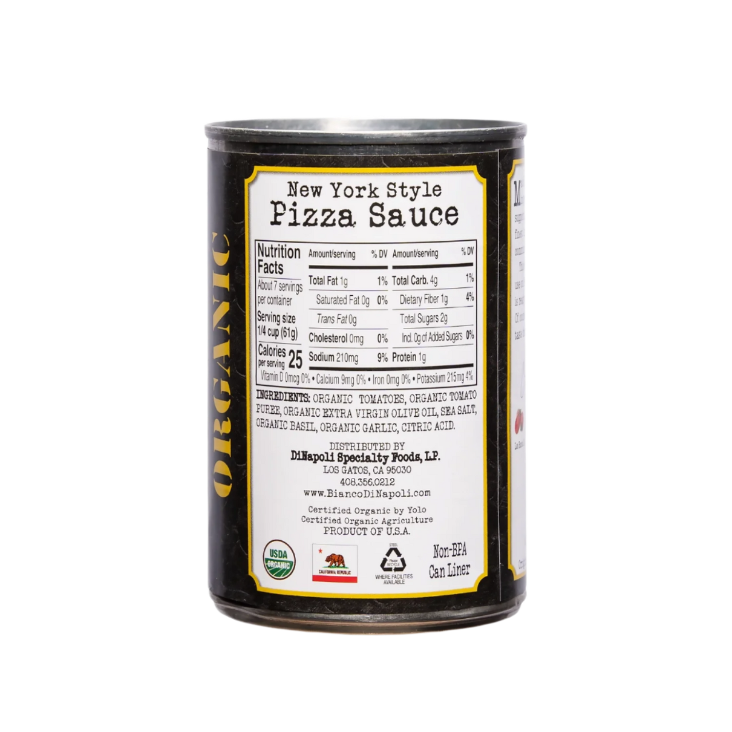 Bianco DiNapoli Organic New York pizza sauce (15oz)