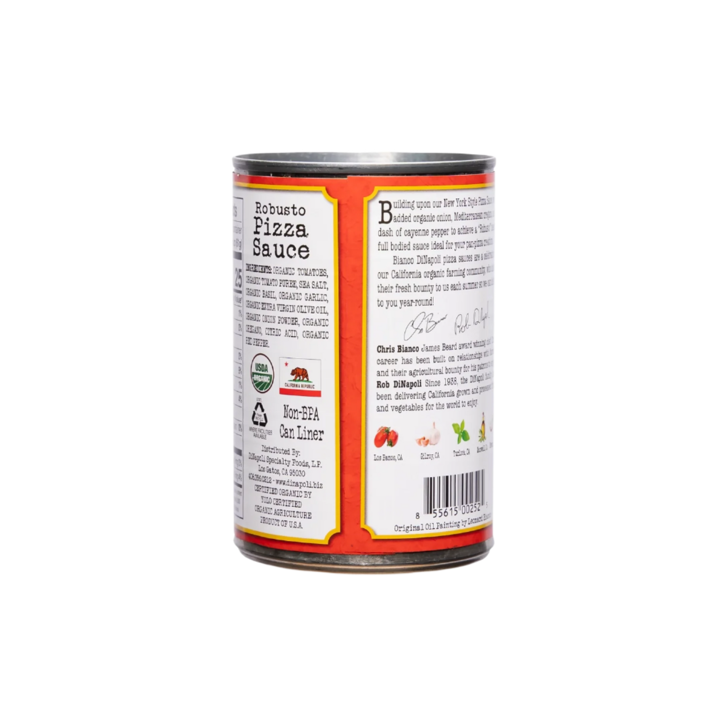 Bianco DiNapoli Organic Robusto Pizza Sauce (15oz)