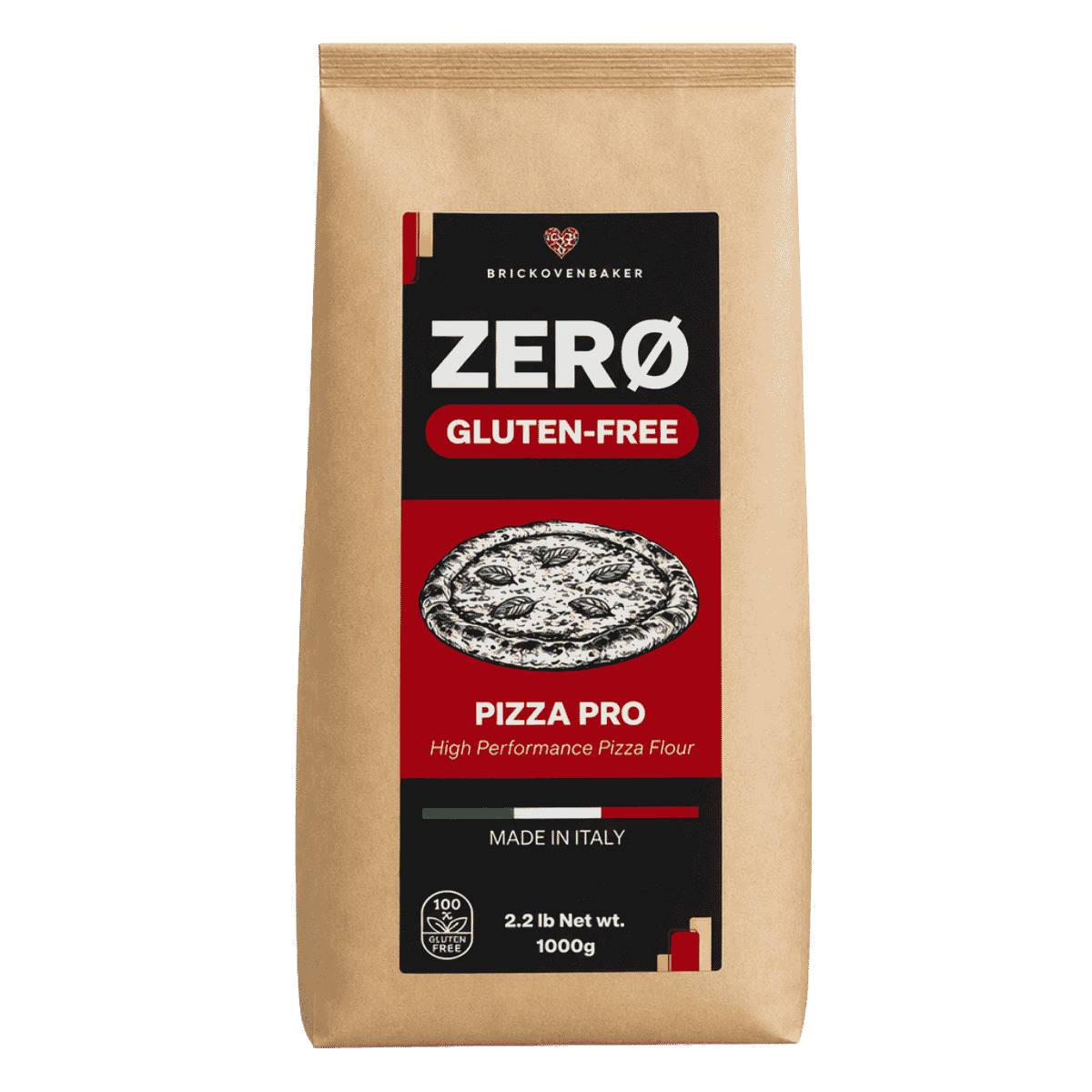 ZERO Gluten-Free Pizza Pro Flour – Made in Italy (1kg/2.2lbs)