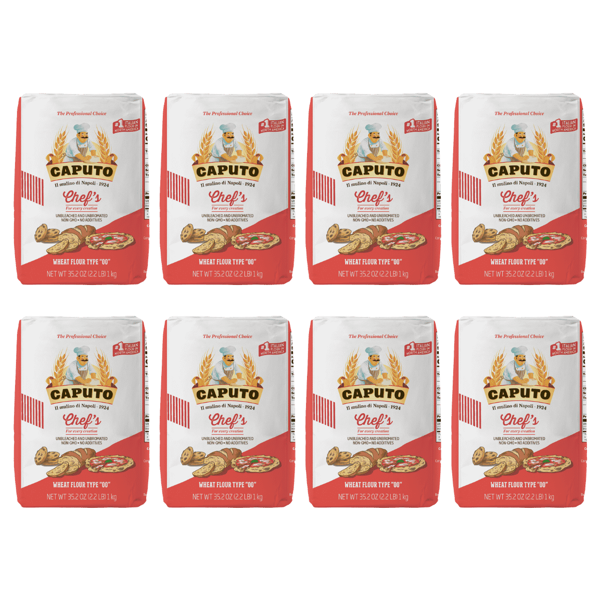 Caputo Chef’s “00” Flour 8-Pack