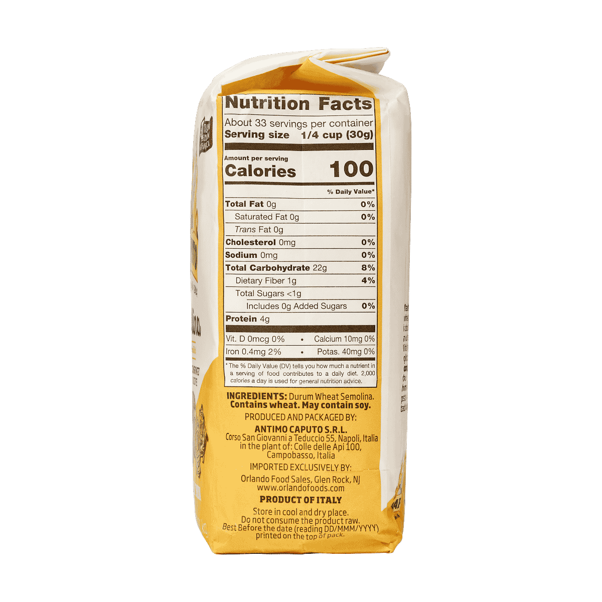 Caputo Durum Wheat Semolina (1kg/2.2lbs)