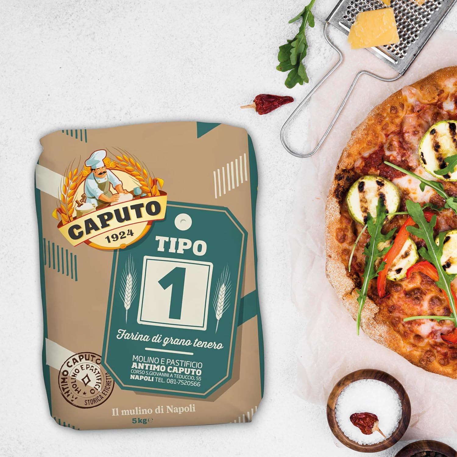 Caputo Tipo 1 Soft Wheat Flour (5kg / 11lbs)