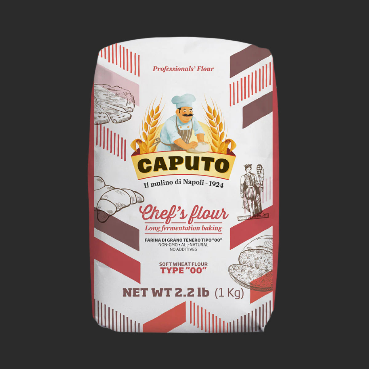Caputo Chef’s Flour Tipo 00, 1 kg (red bag)