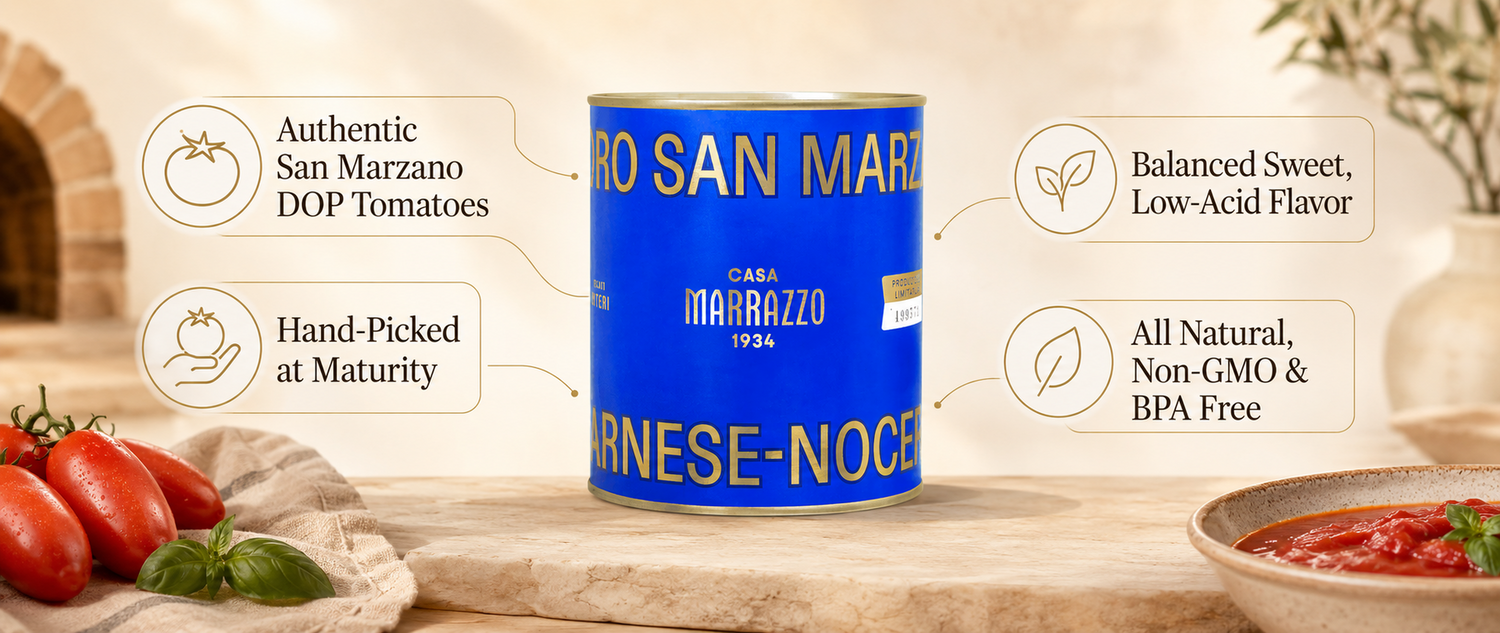 Casa Marrazzo San Marzano DOP Peeled Tomatoes (28oz) product benefits