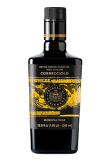 Correggiolo olive oil on a white background