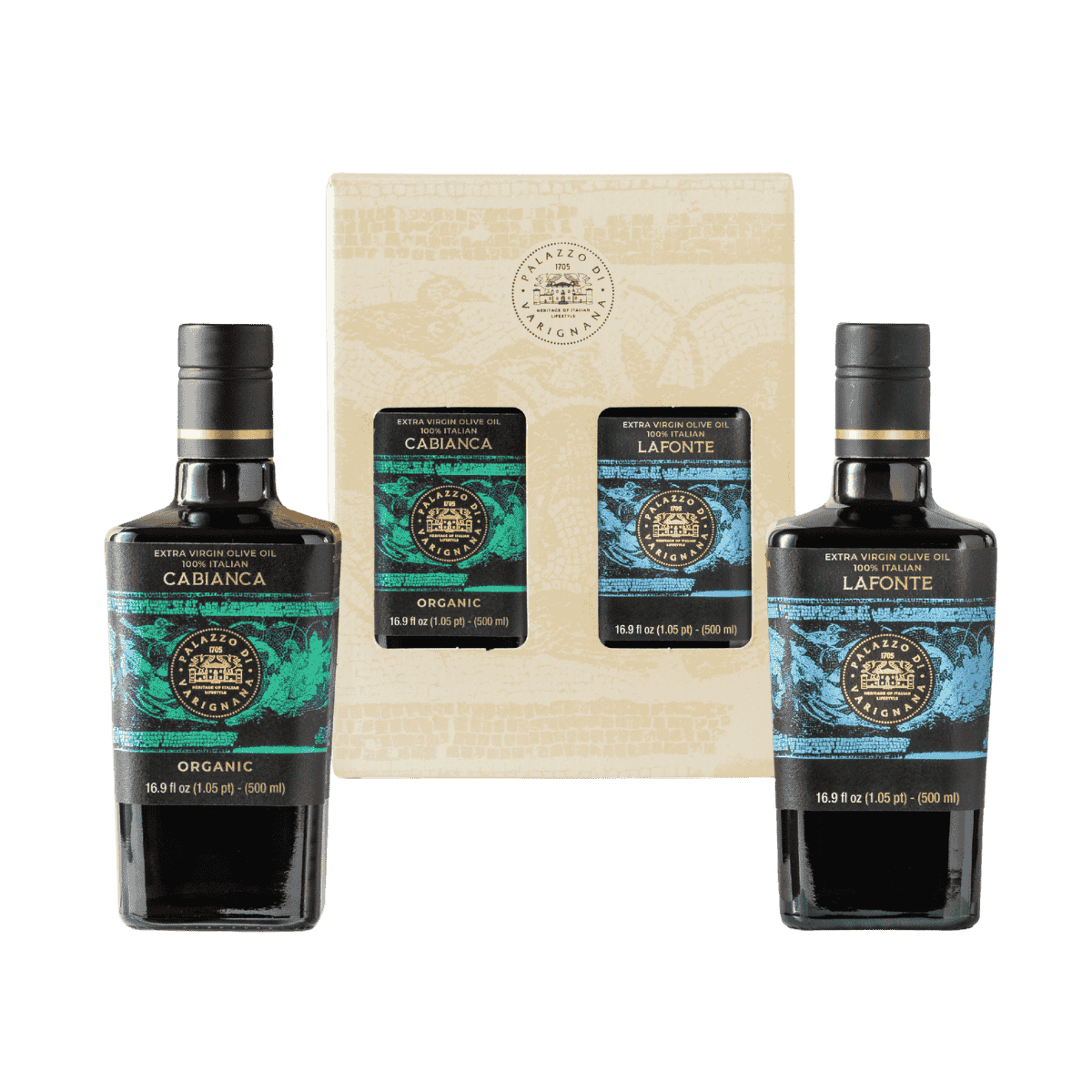 Duo – LaFonte & Cabianca Extra Virgin Olive Oil Gift Set (33.8 fl oz)