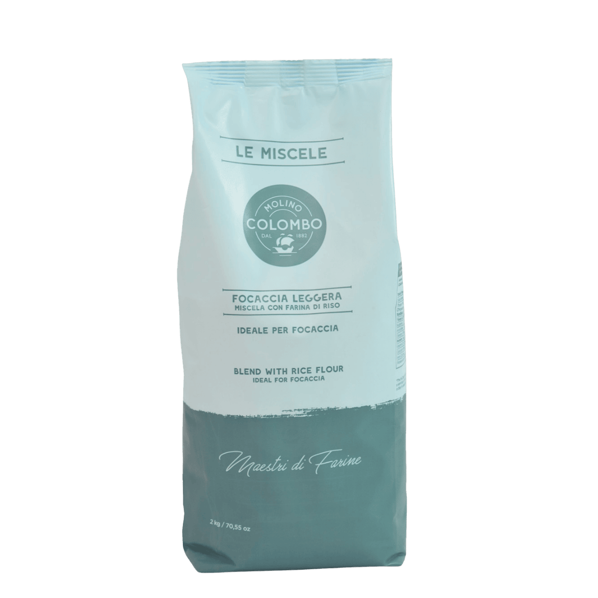 Molino Colombo Focaccia Leggera – Ultra-Soft Focaccia & Pizza Mix (2kg/4.4lbs)