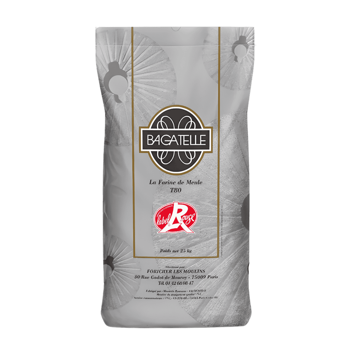 Foricher CRC T80 Stoneground French Flour (Farine de Meule) – 25kg/55lbs