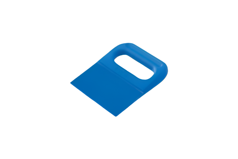 Blue plastic tool on a black background
