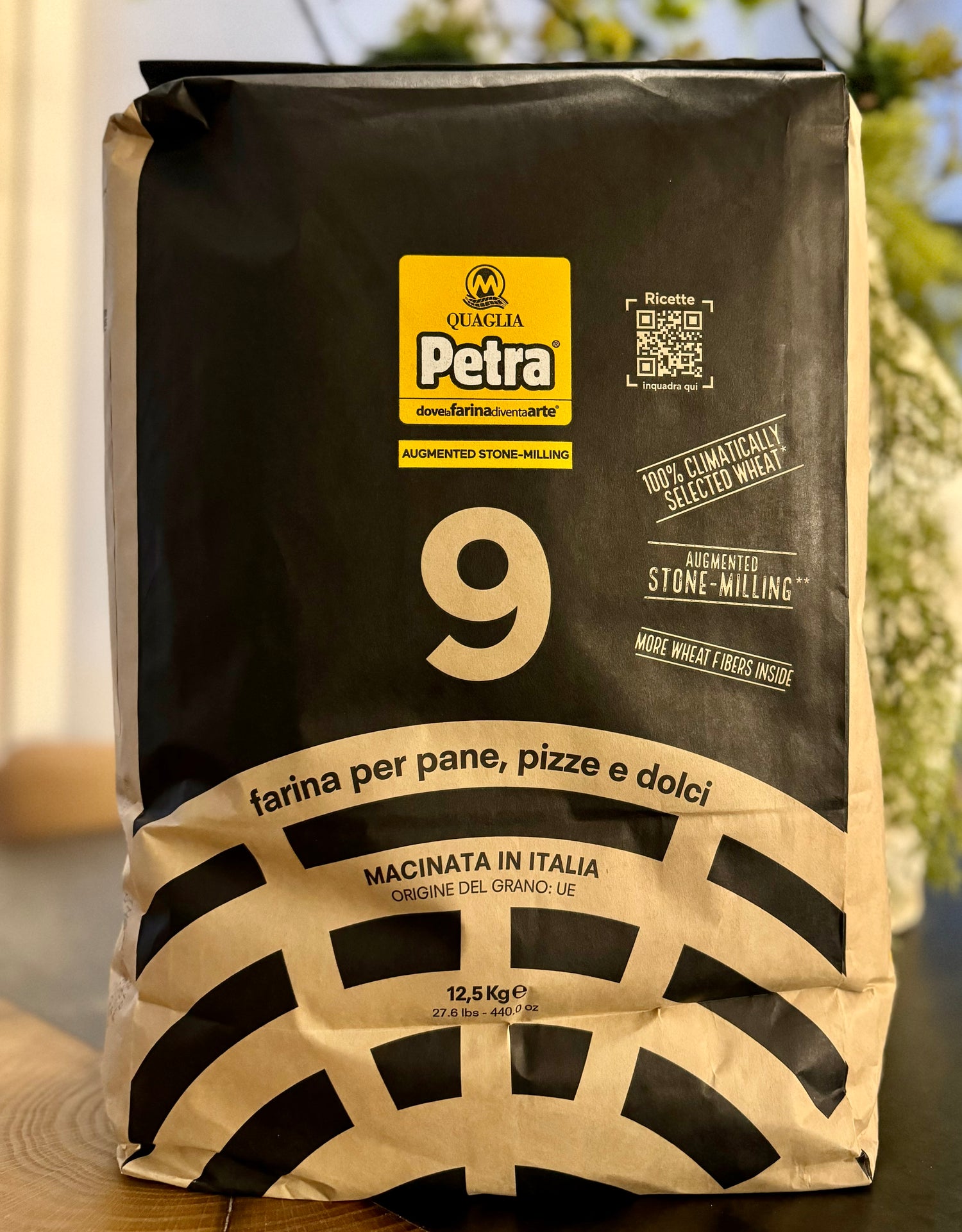 Petra 9HP Stone-Milled Whole Grain Flour (12.5 kg / 27.5 lbs)