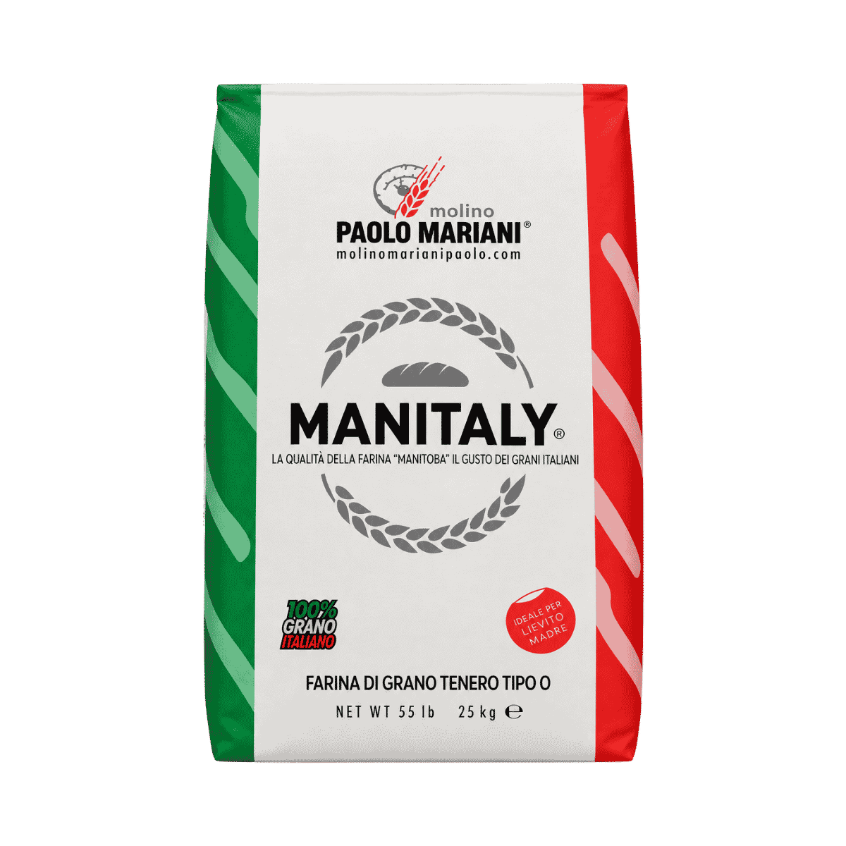 Molino Paolo Mariani Manitaly Tipo 0 Flour from 100% Italian Grains (1kg / 2.2lbs)