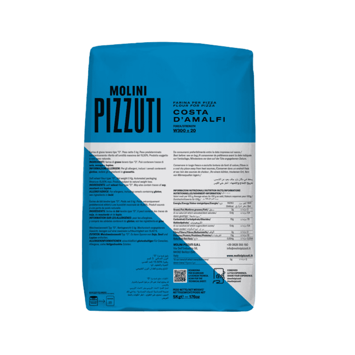 Molini Pizzuti Costa d’Amalfi Tipo 0 Pizza Flour (5kg/11lbs)