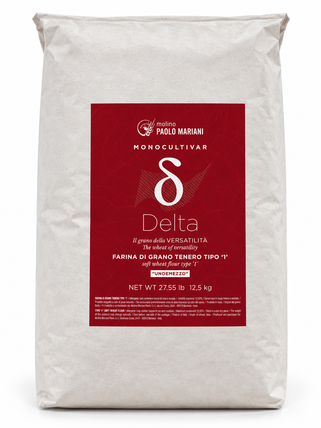 Molino Paolo Mariani Delta Tipo 1 Monocultivar Flour (12.5kg/27.5lbs)