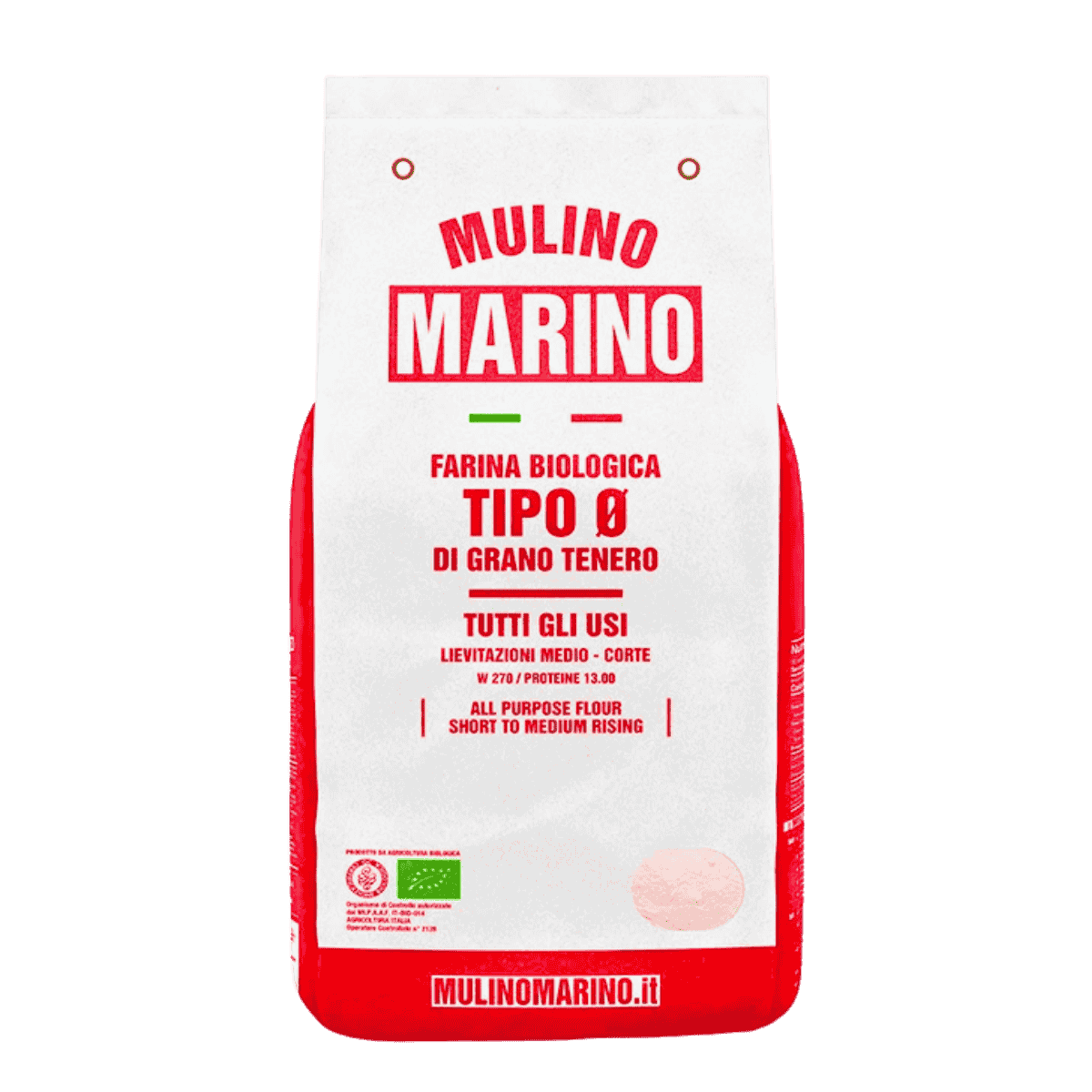 Mulino Marino Organic Type 0 Soft Wheat Flour (1kg/2.2lbs)