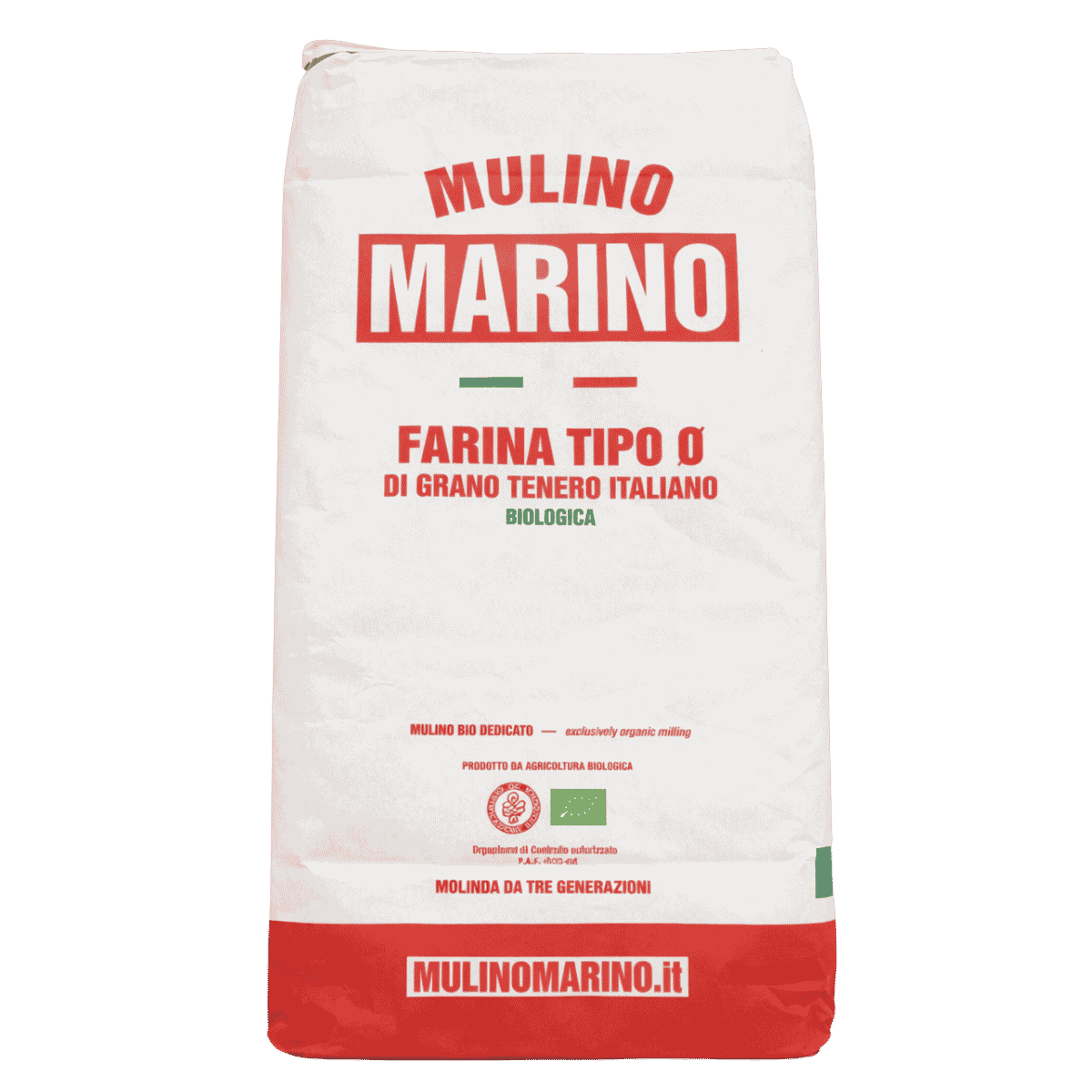 Mulino Marino Organic Type 0 Soft Wheat Flour (25kg/55lbs)