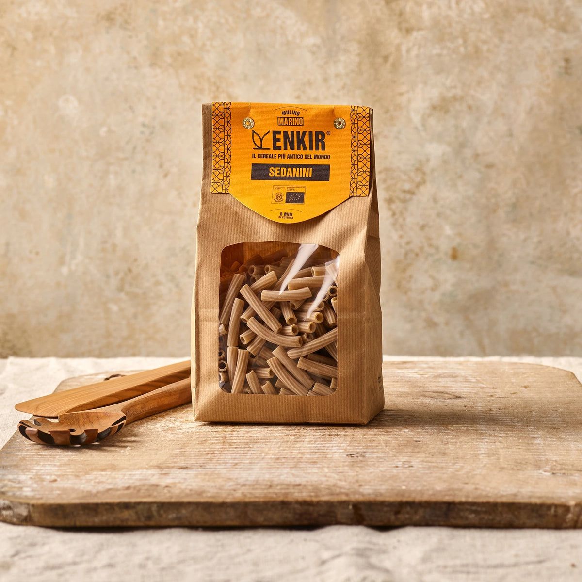 Mulino Marino Organic Enkir Sedanini Pasta 500g