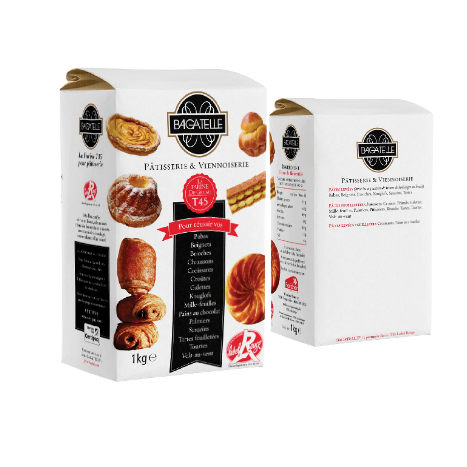 Foricher Bagatelle T45 French Croissant Flour Farine de Gruau CRC® (1kg/2.2lbs)