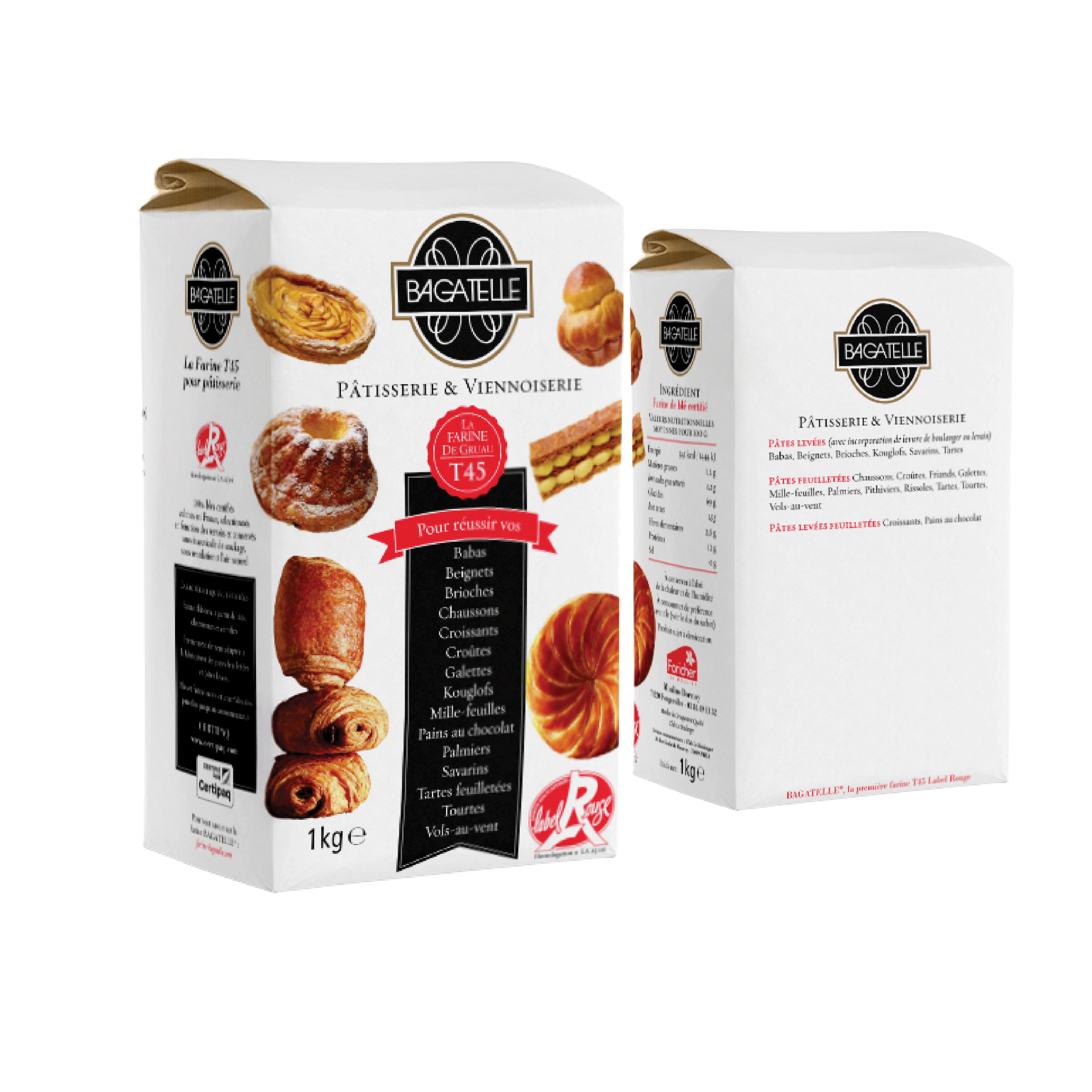 Foricher Bagatelle T45 French Croissant Flour Farine de Gruau CRC® (1kg/2.2lbs)