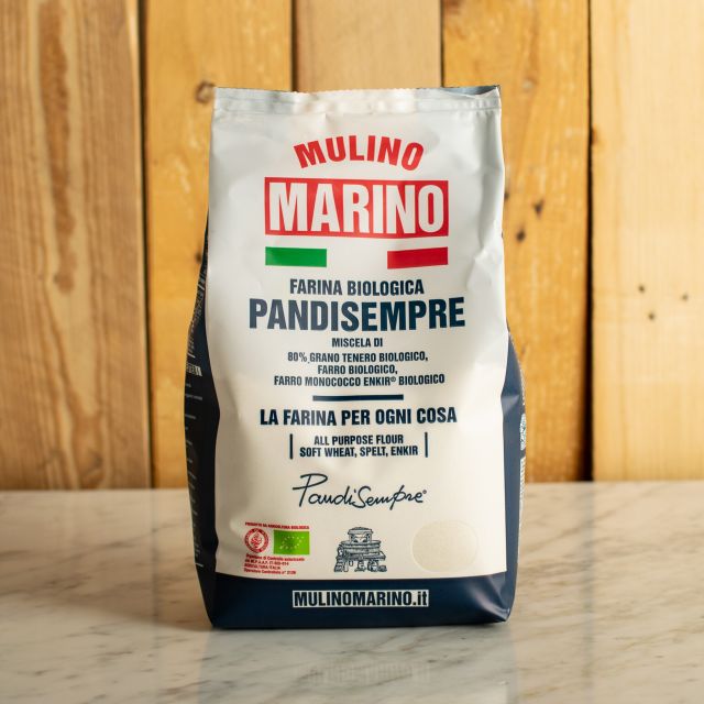 Mulino Marino PandiSempre Organic Stone-Ground Flour – Wheat, Spelt & Enkir (1kg/2.2lbs)