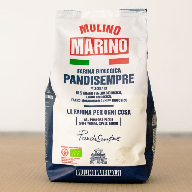 Mulino Marino PandiSempre Organic Stone-Ground Flour – Wheat, Spelt & Enkir (1kg/2.2lbs)