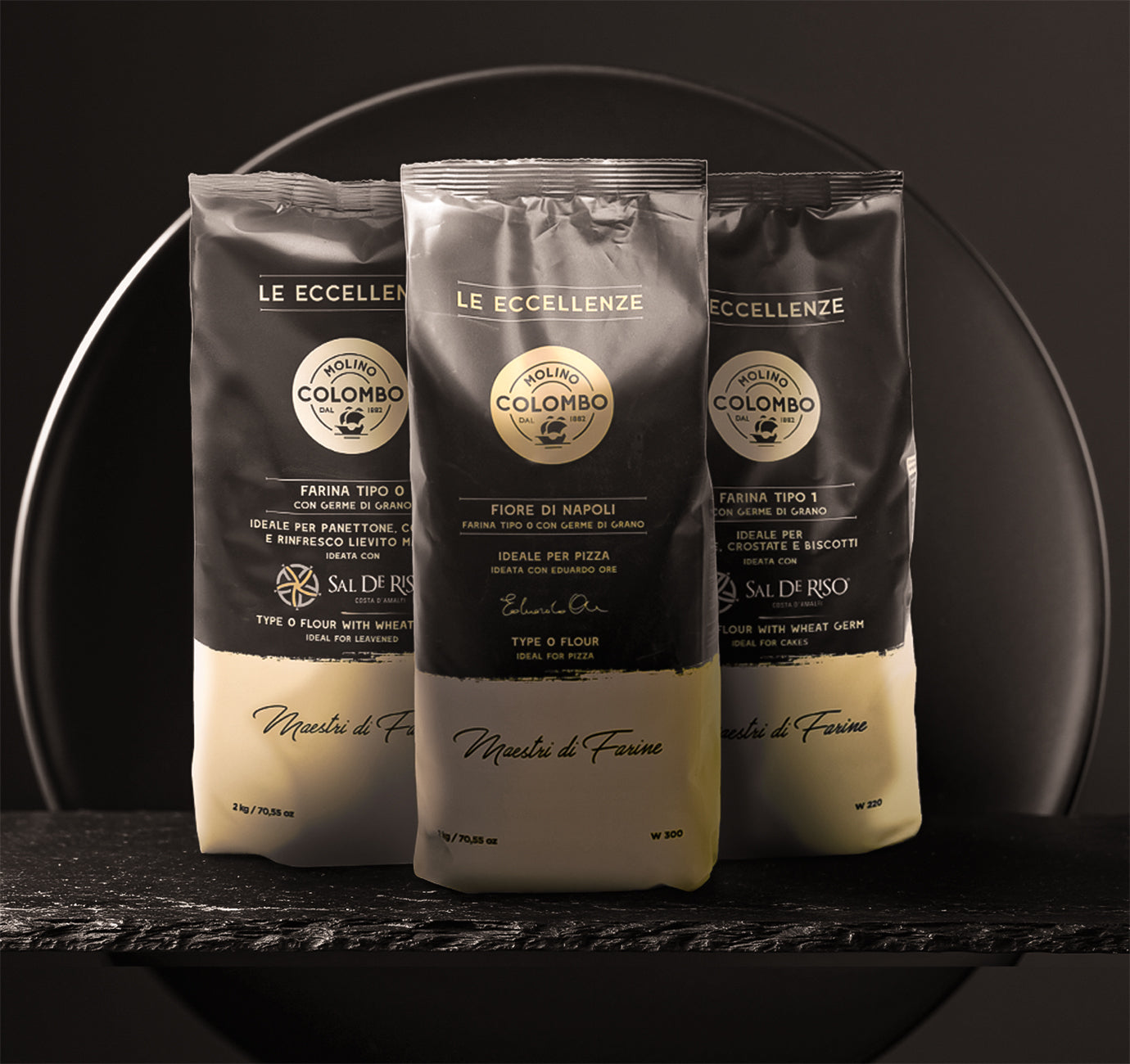 Molino Colombo Sal De Riso Type 0 Flour for Panettone, Colomba & Lievito Madre (2kg/4.4lbs)