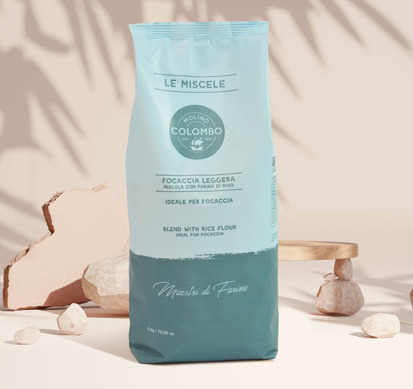 Molino Colombo Focaccia Leggera – Ultra-Soft Focaccia & Pizza Mix (2kg/4.4lbs)