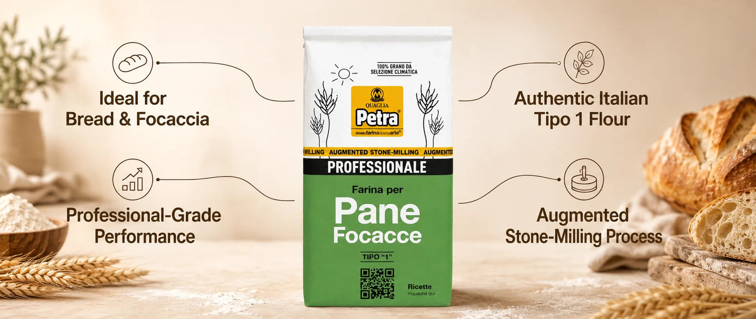 Petra 3 Bread & Focaccia Tipo 1 Flour (1kg2.2lbs) product benefits