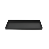 16" x 8" Square Blue Steel Pizza Pan (Teglia) for Pizza Al Taglio with Double Diagonal