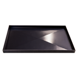 16" x 12" Square Blue Steel Pizza Pan (Teglia) for Pizza Al Taglio with Double Diagonal