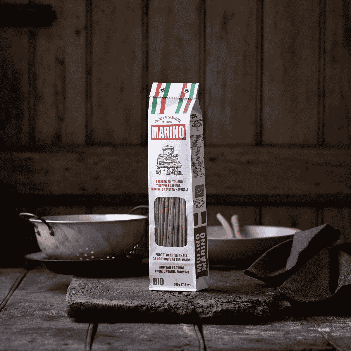 Mulino Marino La Linguina Organic Durum Wheat Pasta 500g - Bronze-Drawn