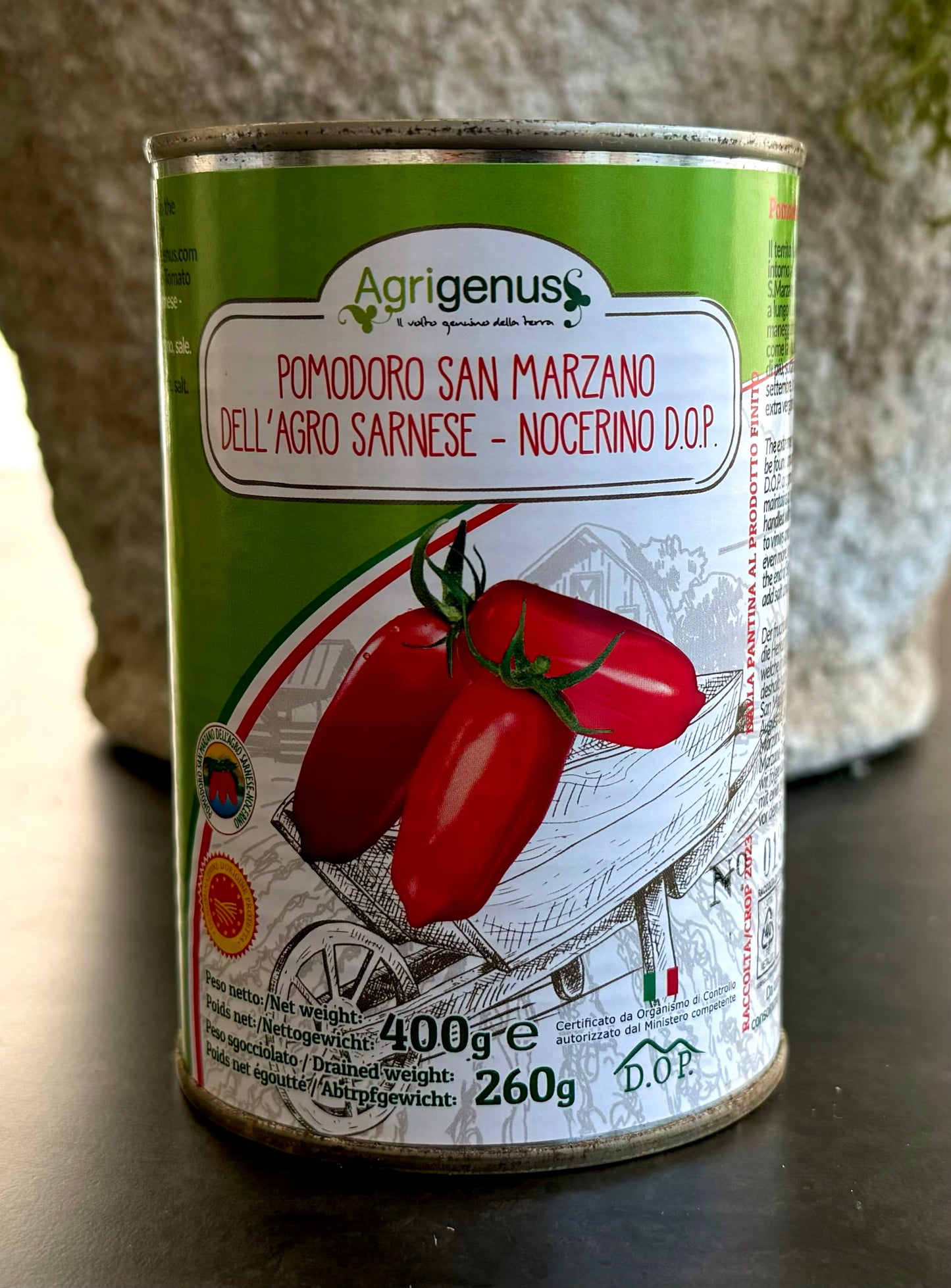 San Marzano DOP whole peeled Agrigenus