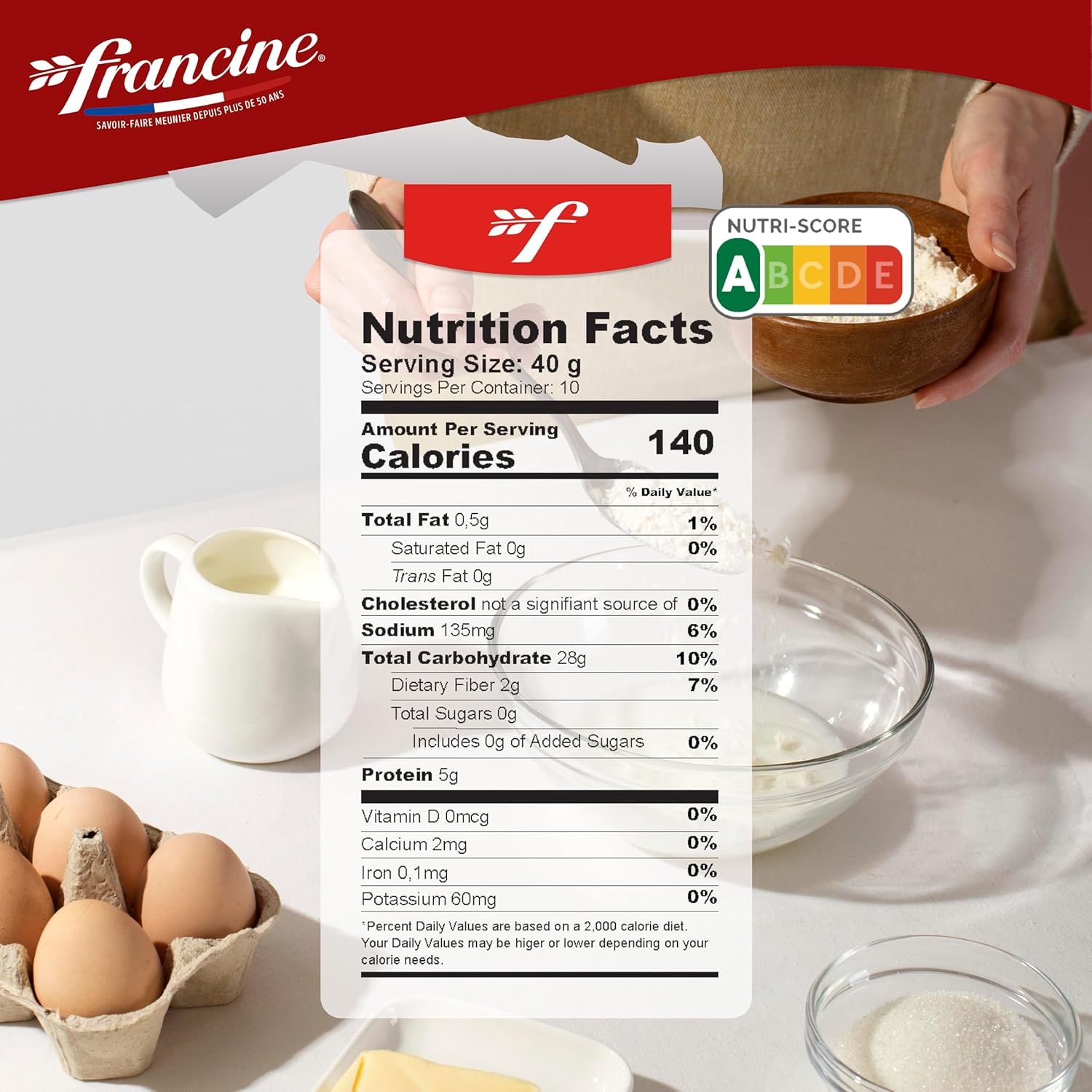 Francine French Crêpe Mix – Light, Delicate & Effortless (380gr)