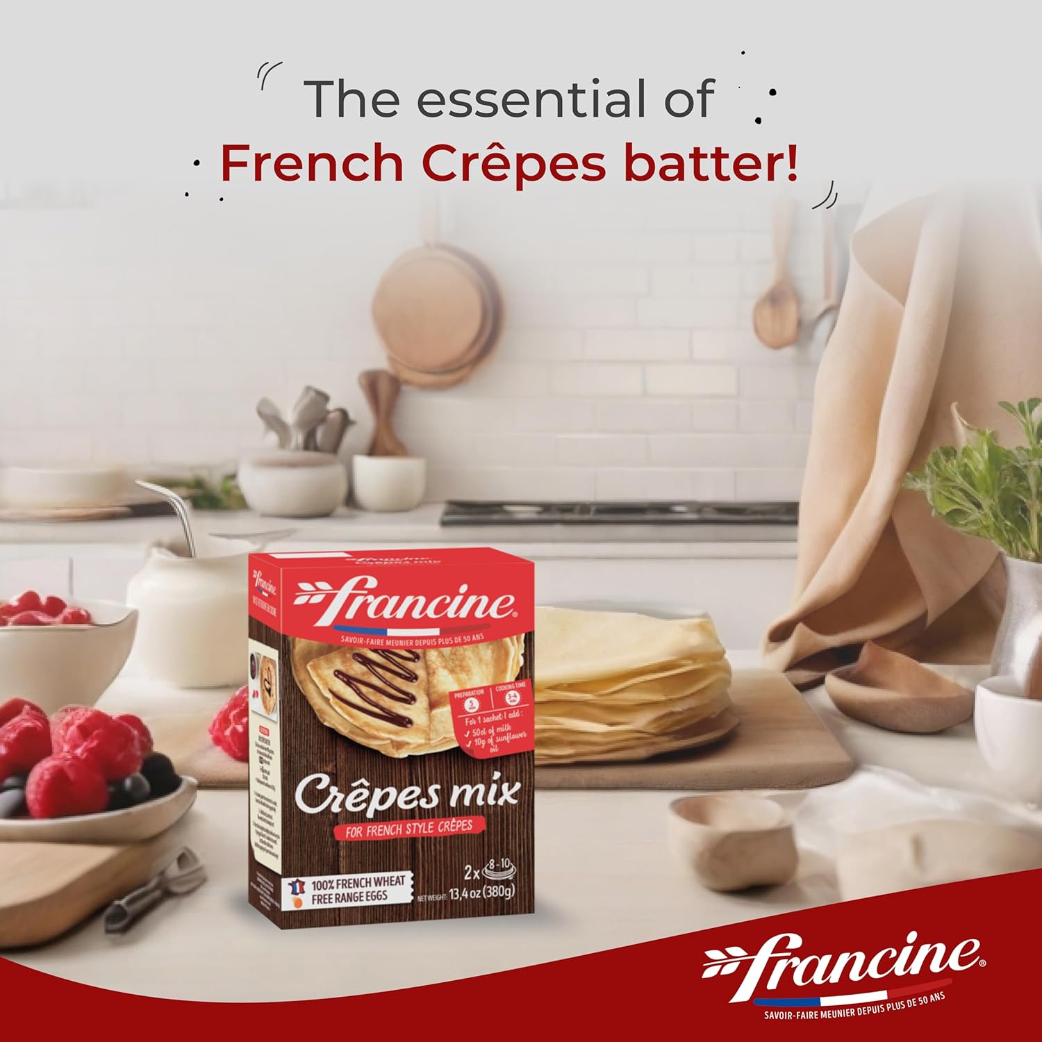Francine French Crêpe Mix – Light, Delicate & Effortless (380gr)