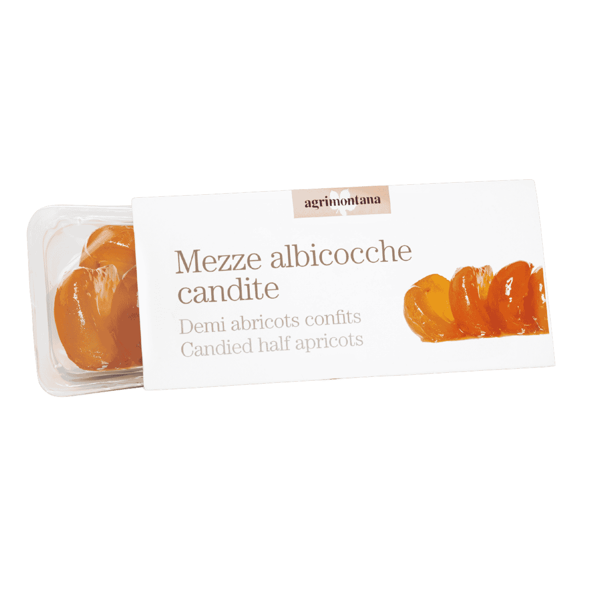 Agrimontana Candied Half Apricots – Mezze Albicocche (180g / 6.3 oz)