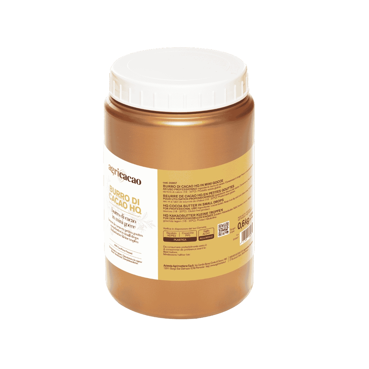 Agrimontana Agricacao Cocoa Butter HQ Mini Drops 600g