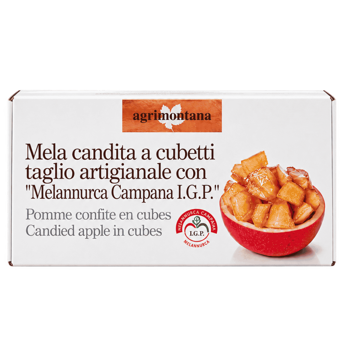 Agrimontana Candied Melannurca Campana PGI Apple Cubes (200g / 7.05 oz)