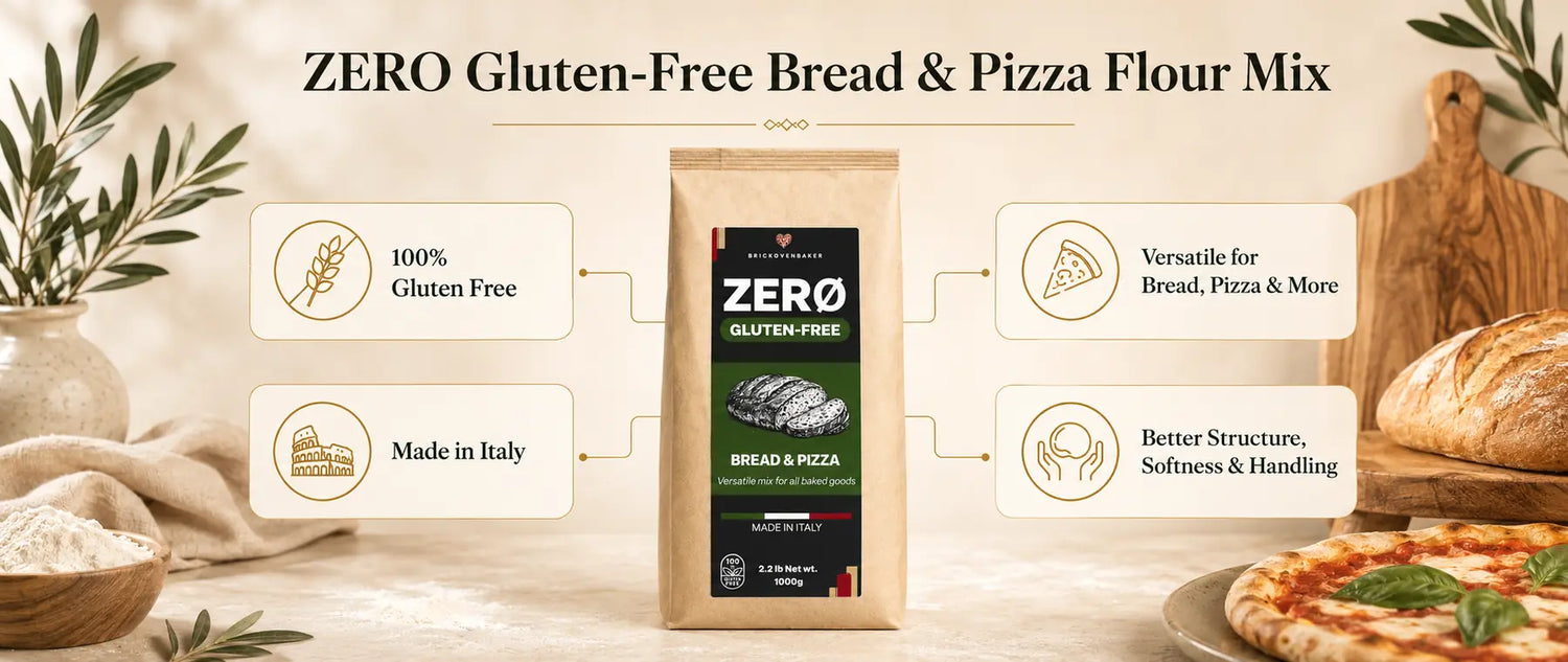 ZERO Gluten-Free Bread & Pizza Flour Mix – Made in Italy (1kg/2.2lbs) product benefits