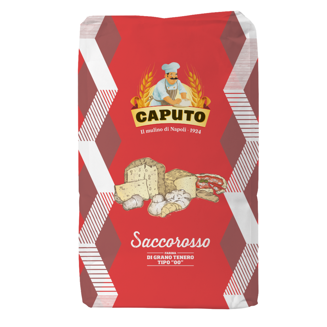Caputo Saccorosso Flour (25kg/55lbs) – Tipo 00 for Pizza Bread Pasta ...