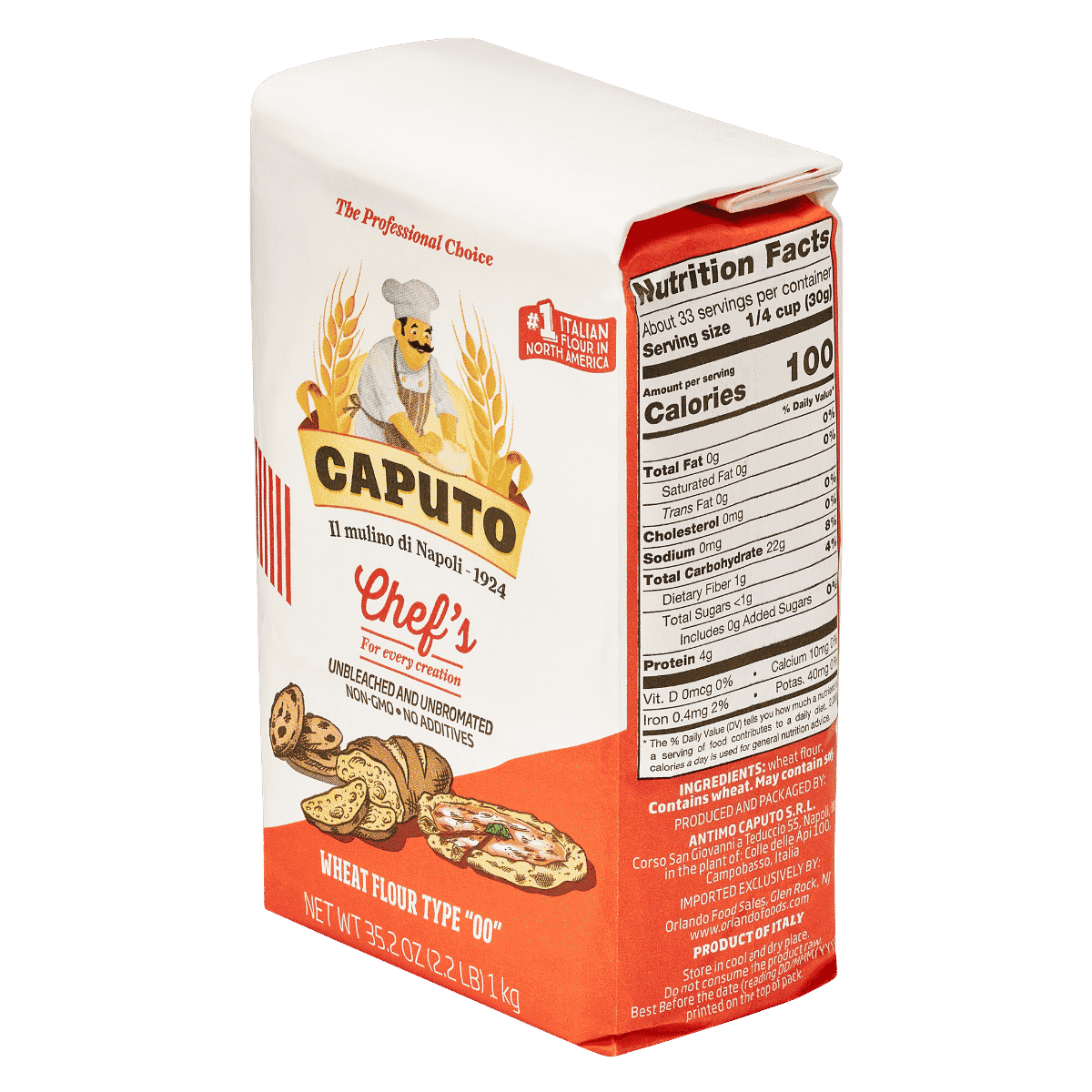 Caputo Chef's Flour Tipo 00 (1kg / 2.2lbs)