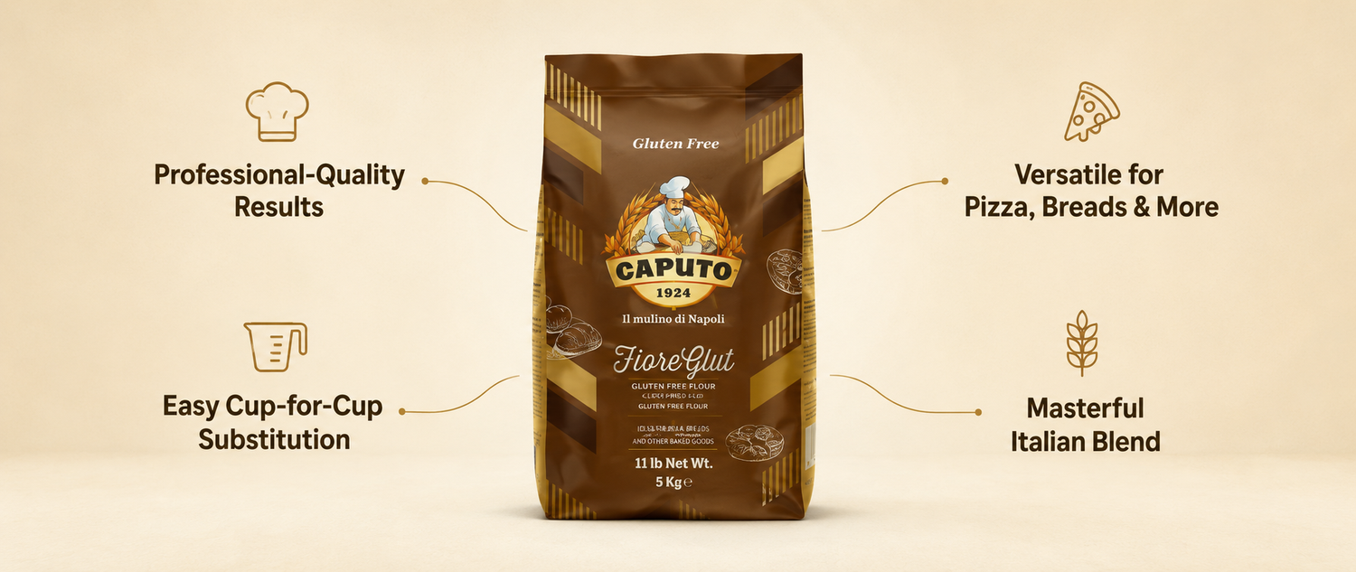 Caputo Gluten Free Flour FioreGlut (11 lbs - 5 kg) product benefits
