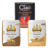 Caputo Pasta Bundle Pack (Pasta Flour, Semolina, and Italian Tomatoes)