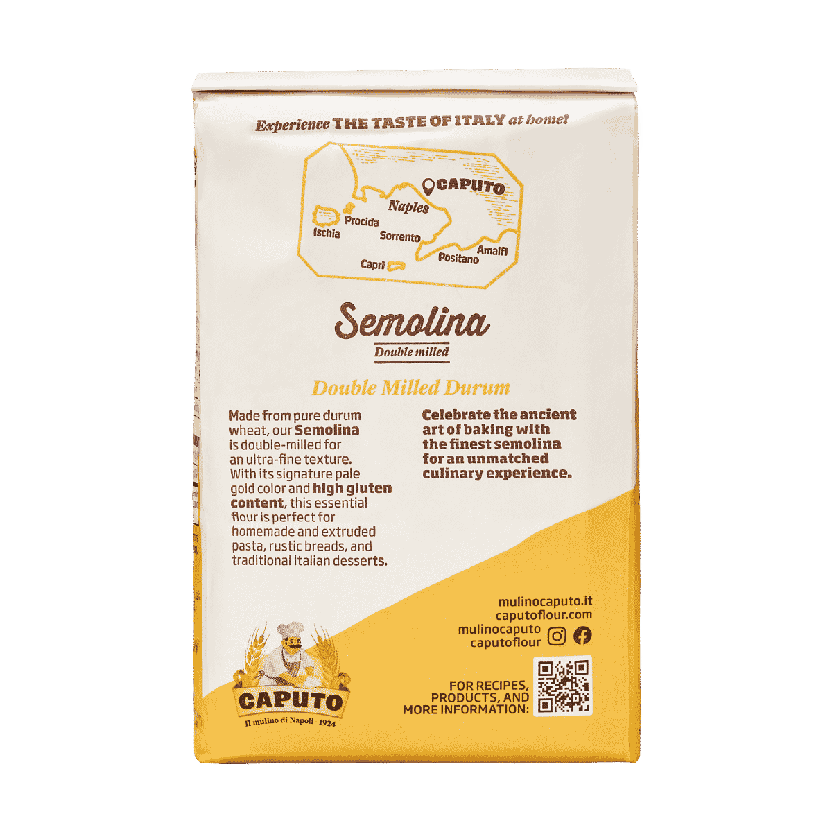 Caputo Durum Wheat Semolina (1kg/2.2lbs)