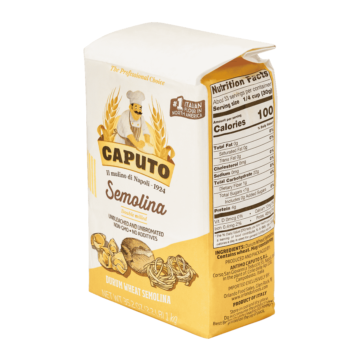 Caputo Durum Wheat Semolina (1kg/2.2lbs)