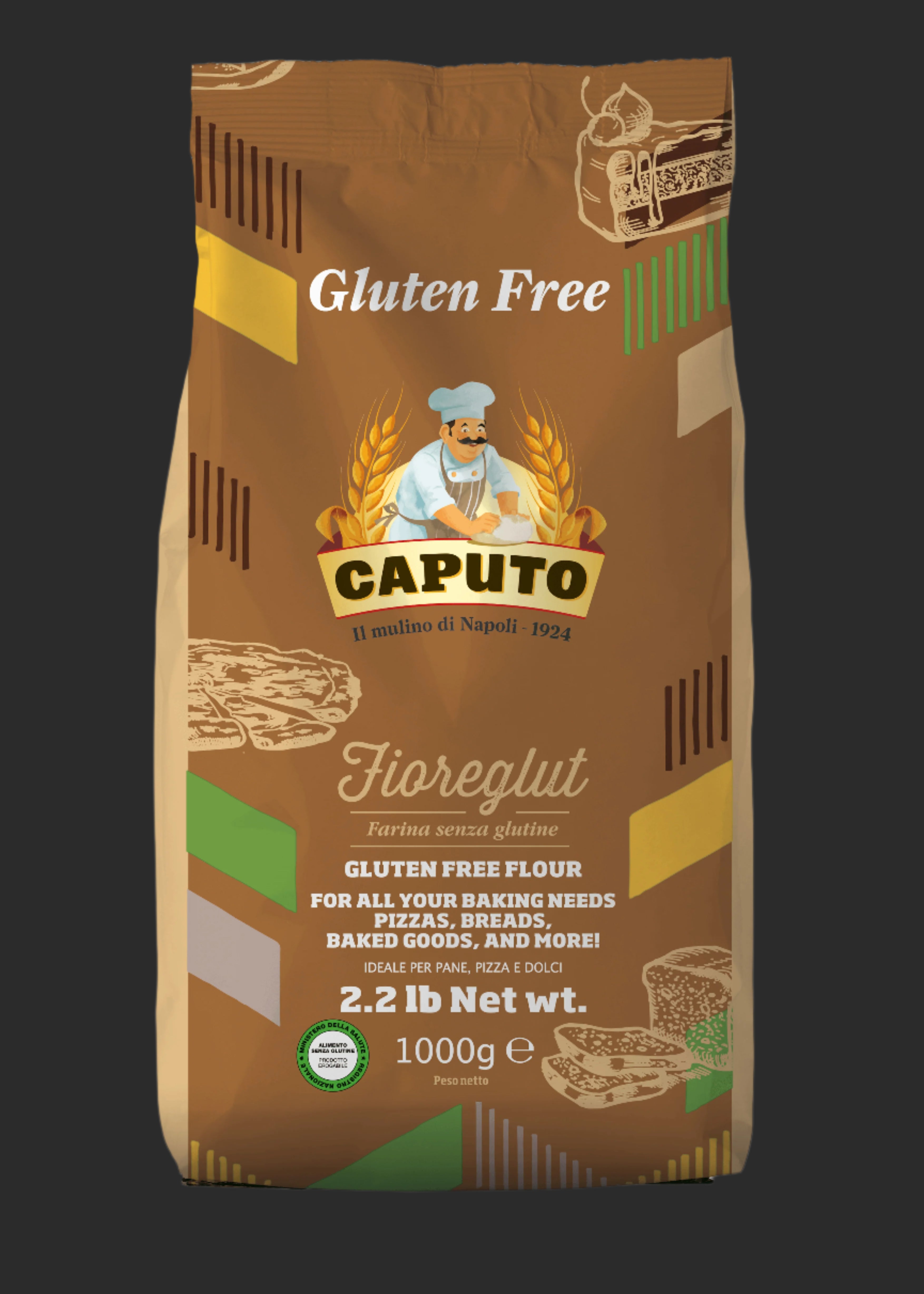 Caputo Gluten Free Flour FioreGlut (1kg / 2.2lbs)