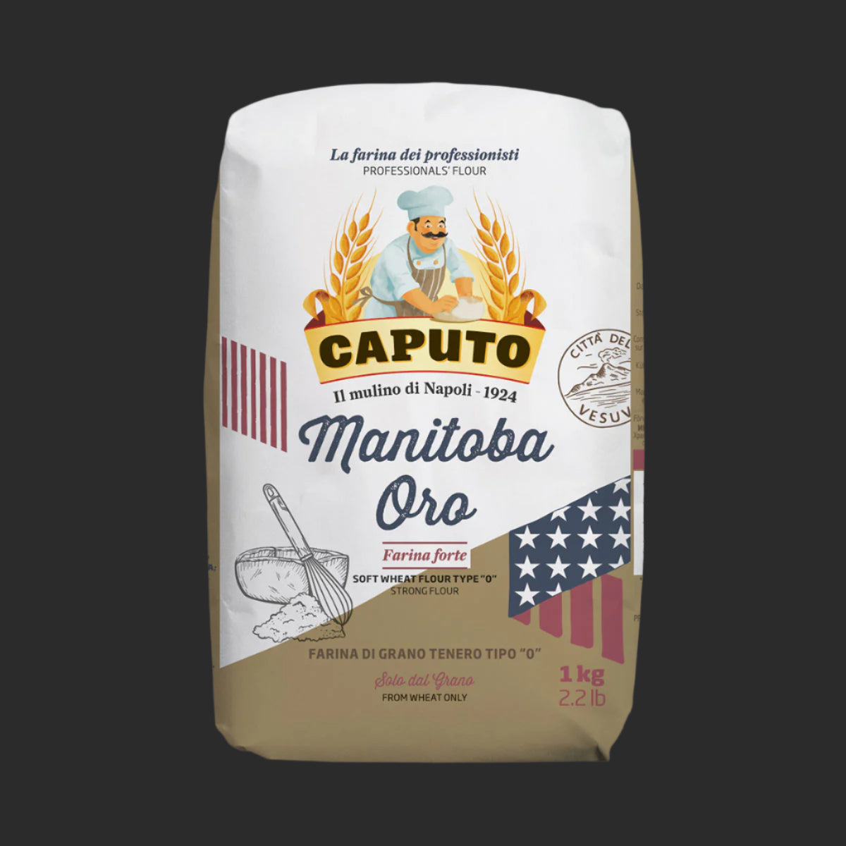 Caputo Manitoba Oro Tipo 0 Flour 1kg 2 2lbs BrickOvenBaker Caputo Manitoba Oro Tipo 0 Flour 1kg 2 2lbs BrickOvenBaker